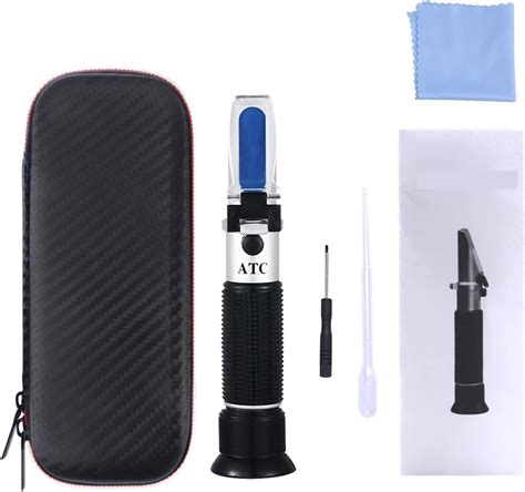 hand held refractometer atc|measuring specific gravity with refractometer.